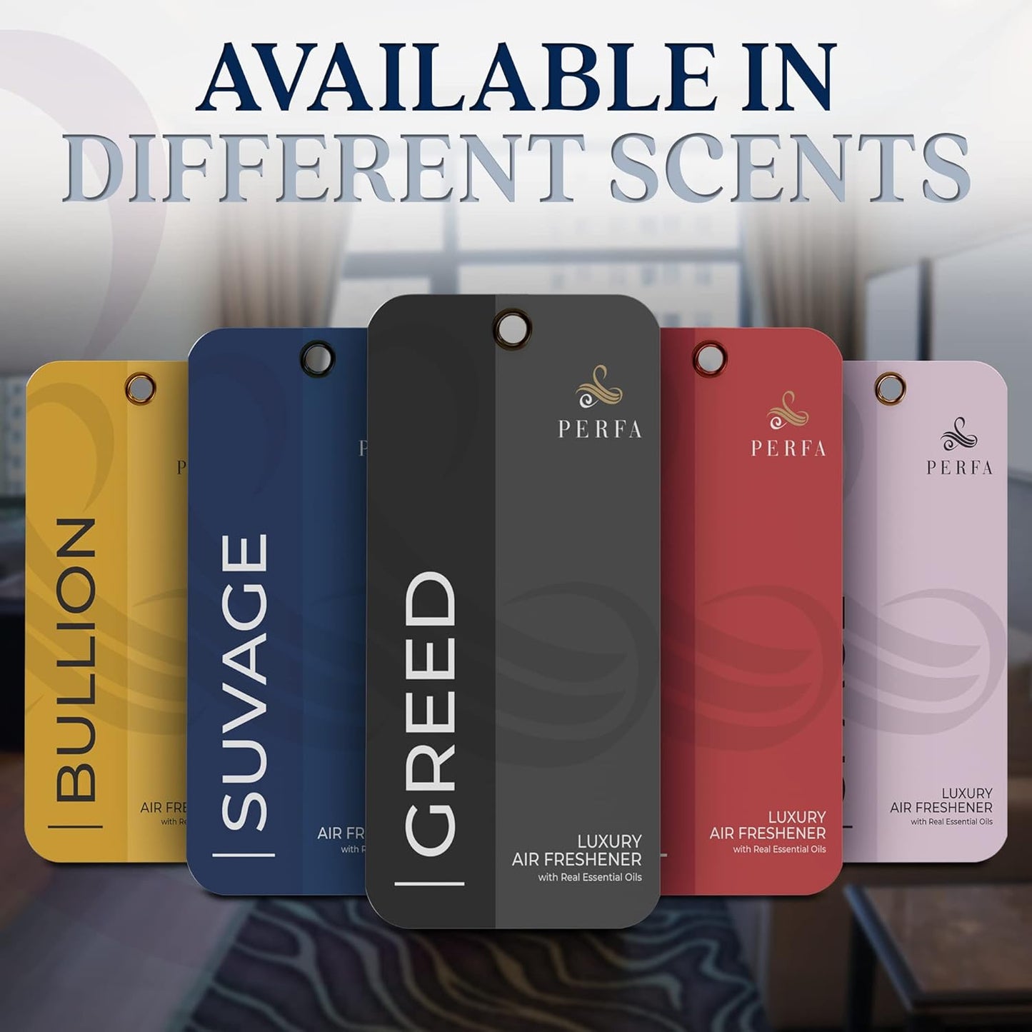 Savage Disposable Card Freshener for Men | Car Scents Air Freshener with Sauvage Fragrance | Strong Car Perfume Air Freshener with Odour Eliminating Technology | Suvage by Perfa