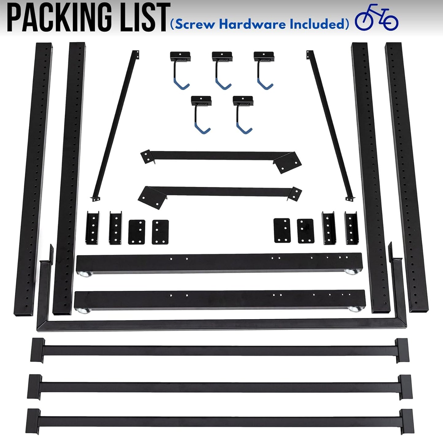 KAXIWEI Freestanding Bike Storage Rack,Vertical Bike Rack for Indoor Garage Floor Stand Max 5 Bike Bicycle Organizer Heavy-Duty Solid Steel Bike Storage Rack for Home and Garage Organizer