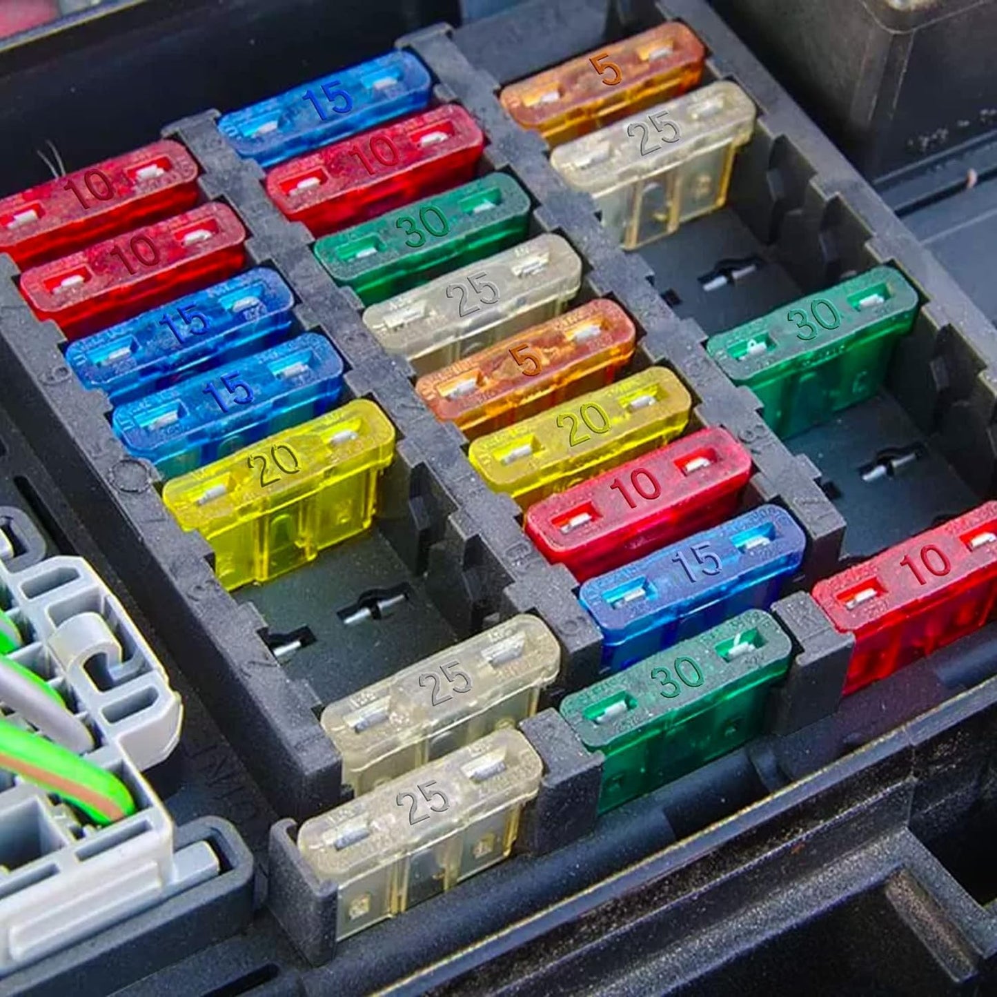 (80Pcs) 20 Amp Standard Fuse, 20A Car Blade Fuses for Car/RV/Truck/SUV/Motorcycle/Boat