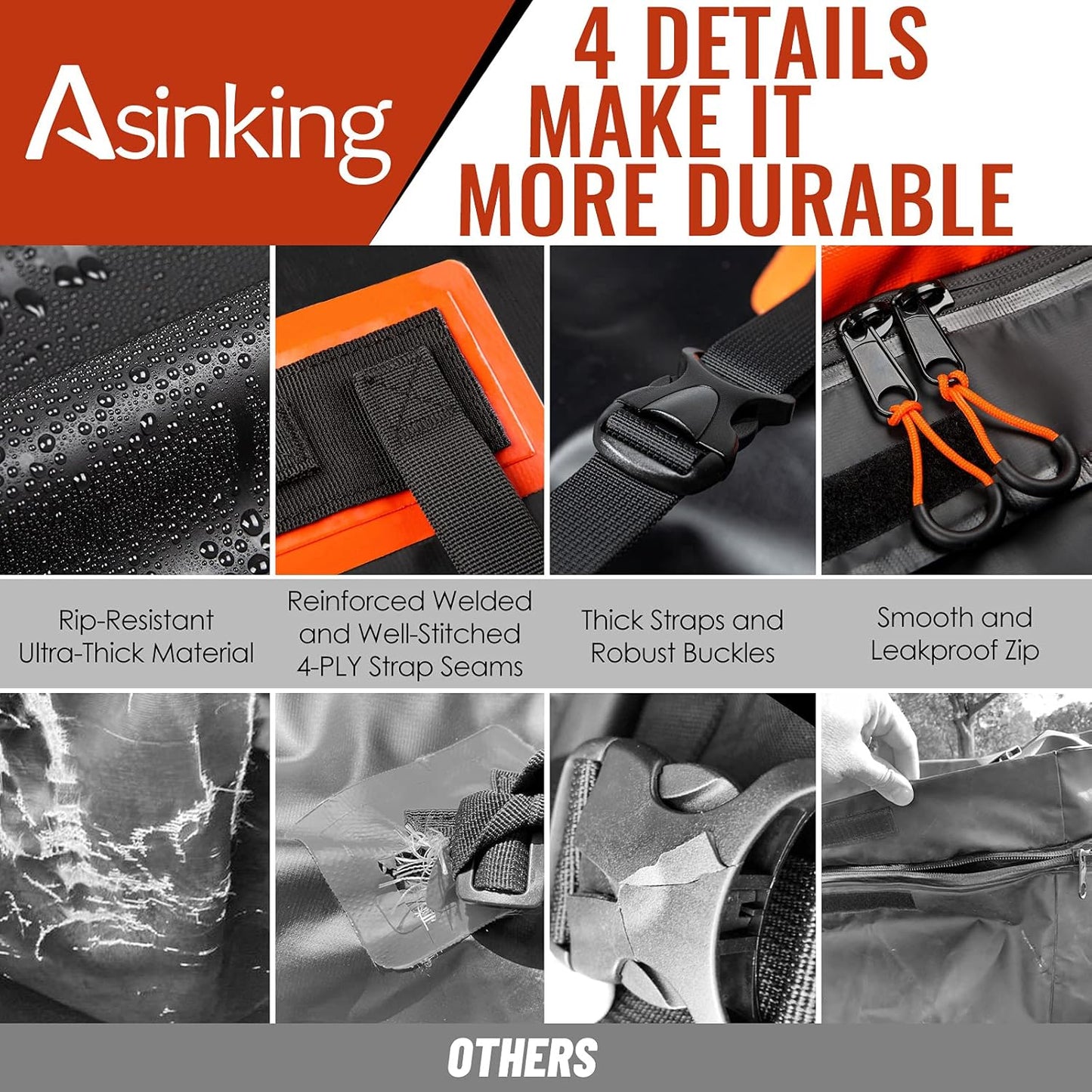 Car Rooftop Cargo Carrier Bag, 15 Cubic Feet Waterproof Heavy Duty 840D Car Roof Bag for All Vehicle with/Without Racks - Anti-Slip Mat, 6 Door Hooks, Storage Bag, 2 Extra Straps, Luggage Lock