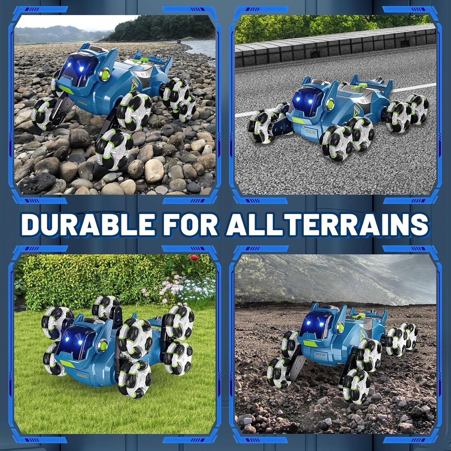 Gesture Sensing RC Stunt Car,Remote Control Car Toys for Ages 8-10-12,with Lights Music Spray,8WD 360° Spins All Terrains Kids Toys Car, 6-8 Year Old Boy Birthday Gift & 6-13 Best Gift for Kid