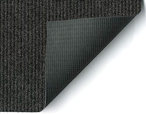 KOECKRITZ Heavy Duty Durable All Weather Indoor/Outdoor Non Slip Entrance Mat Rugs and Runners for Office Business Building Home Garage Front Door - 2' x 5' Charcoal
