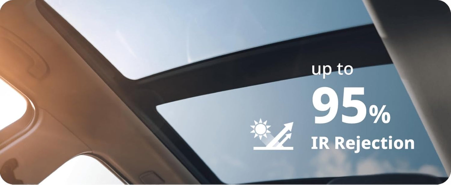 Nano Ceramic Window Tint Film for Cars - 2 Ply Scratch Resistant with Heat Control and UV/IR Rejection (20% VLT, 60inx100ft), OWFCR-10006