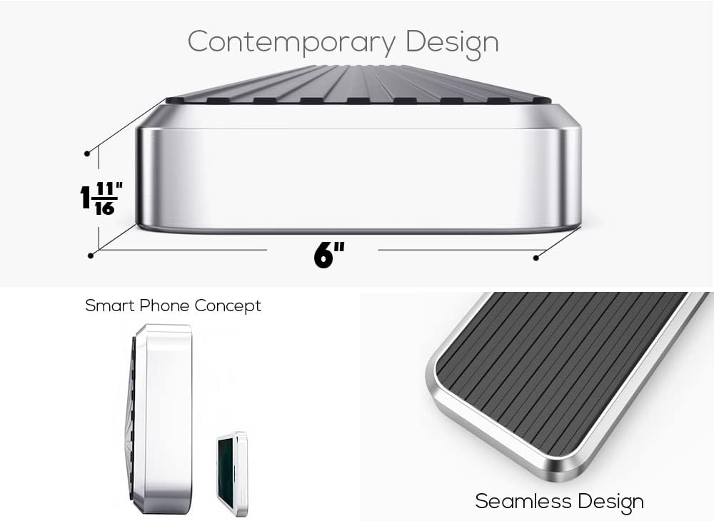 APS Wheel to Wheel Running Boards 6in Compatible with Ford F150 2015-2025 Regular Cab 6.5ft Bed & F-250 F-350 Super Duty 2017-2025 304 Stainless Steel (Nerf Bars Side Steps Side Bars)