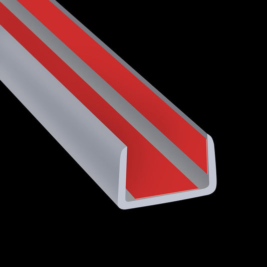 Rubber Edge Trim, Flexible Self Adhesive U Shaped Edge Banding, 1"(25mm) U Channel Furniture(Cabinet, Drawer, Desk, Table, Counter Top) Edge Protector, Edge Guards for Woods, 20Ft, Grey