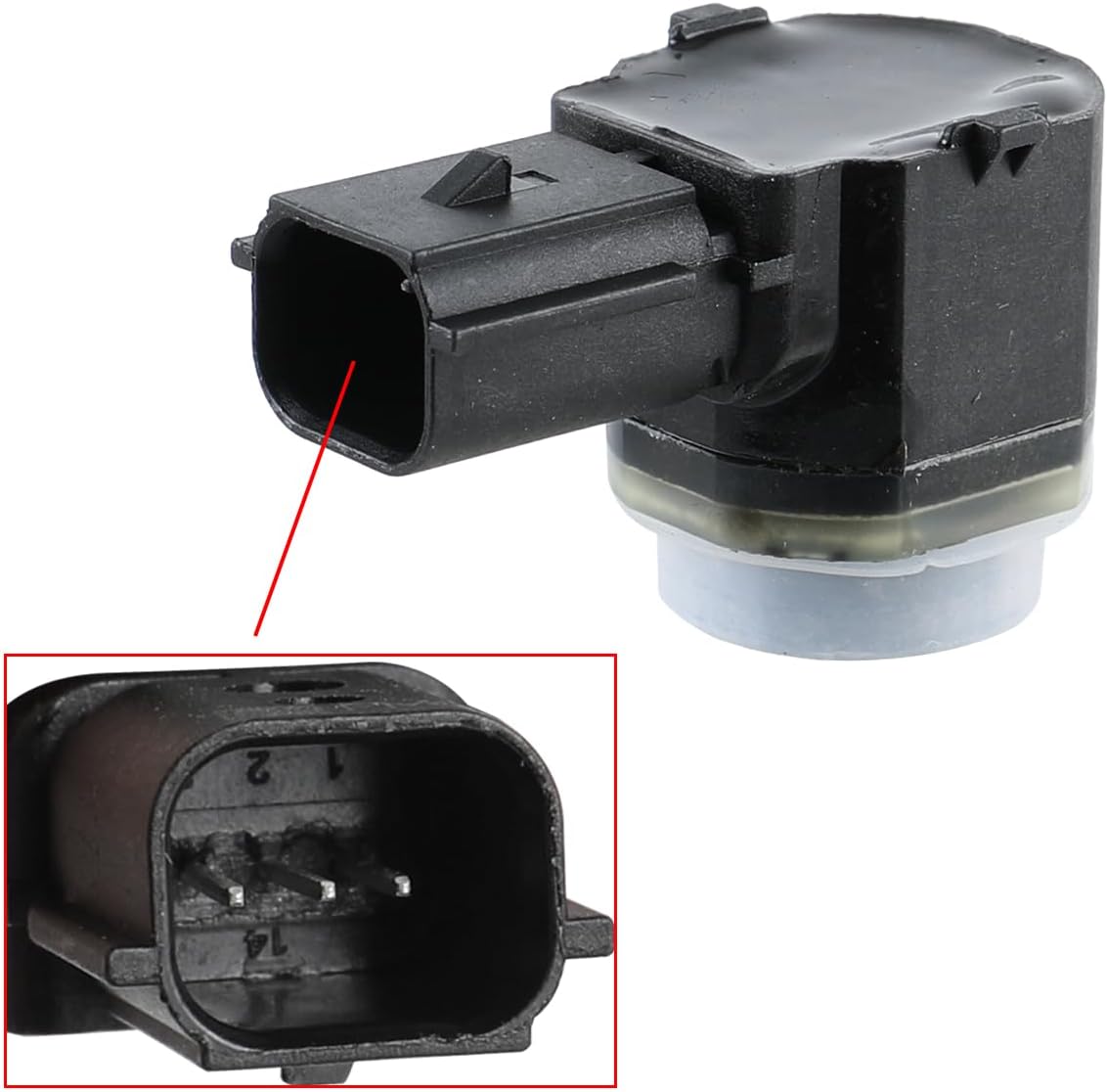 AUTOKAY Rear PDC Parking Aid Reverse Backup Sensor for Ford F-150 F-250 Super Duty F-350 Super Duty 2015-2018, 4 Pcs Rear Reverse Parking Aid System Backup Sensor Replaces HC3Z-15K859-A