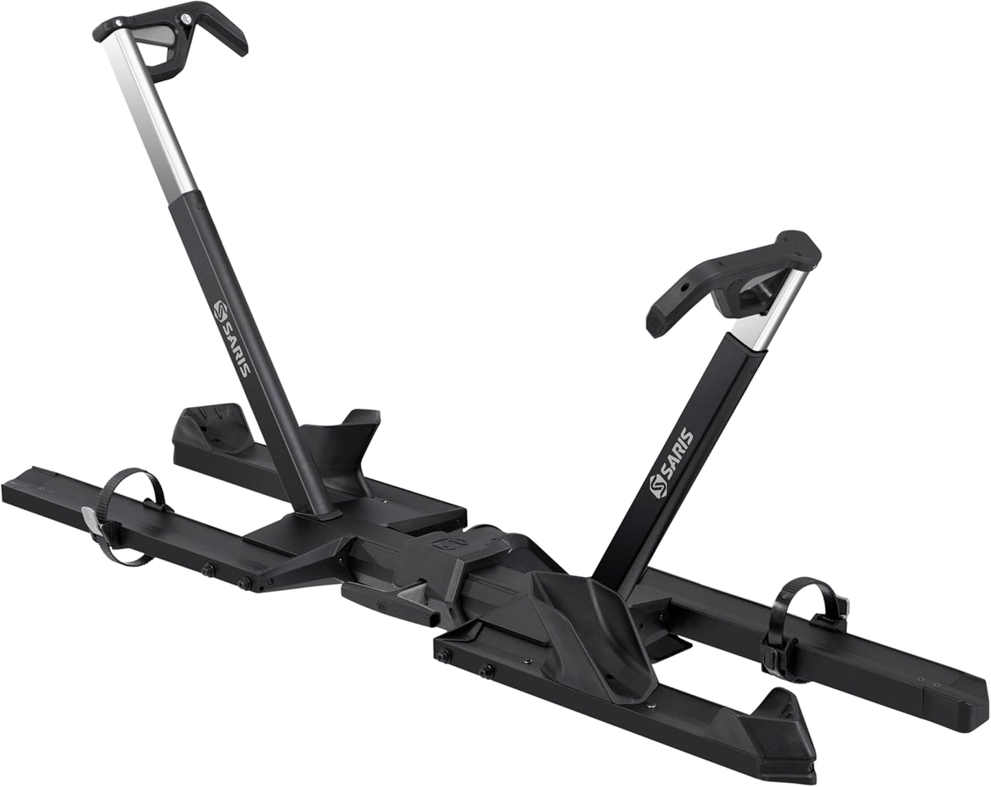 Saris SuperClamp G4 2-Bike Hitch Rack – Lightweight Platform Bike Carrier, Zero Frame Contact, Tool-Free, Tilt & Fold, Supports eBikes, Fits 1.25" & 2" Hitch – Carries 2 Bicycles Up to 60 lb. Each