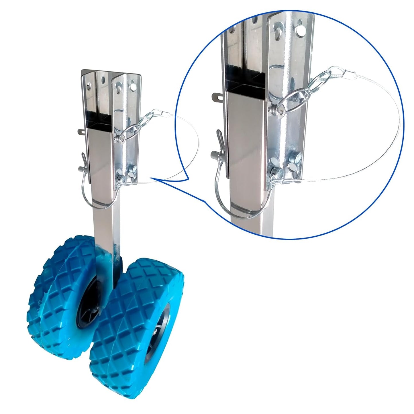 Trailer Coupler Pin 5/16-Inch Diameter x 2-3/4-Inch Long Trailer Pins with Plastic Coating Tether Quick Release Ring - 10Pcs 11-1/2" Length