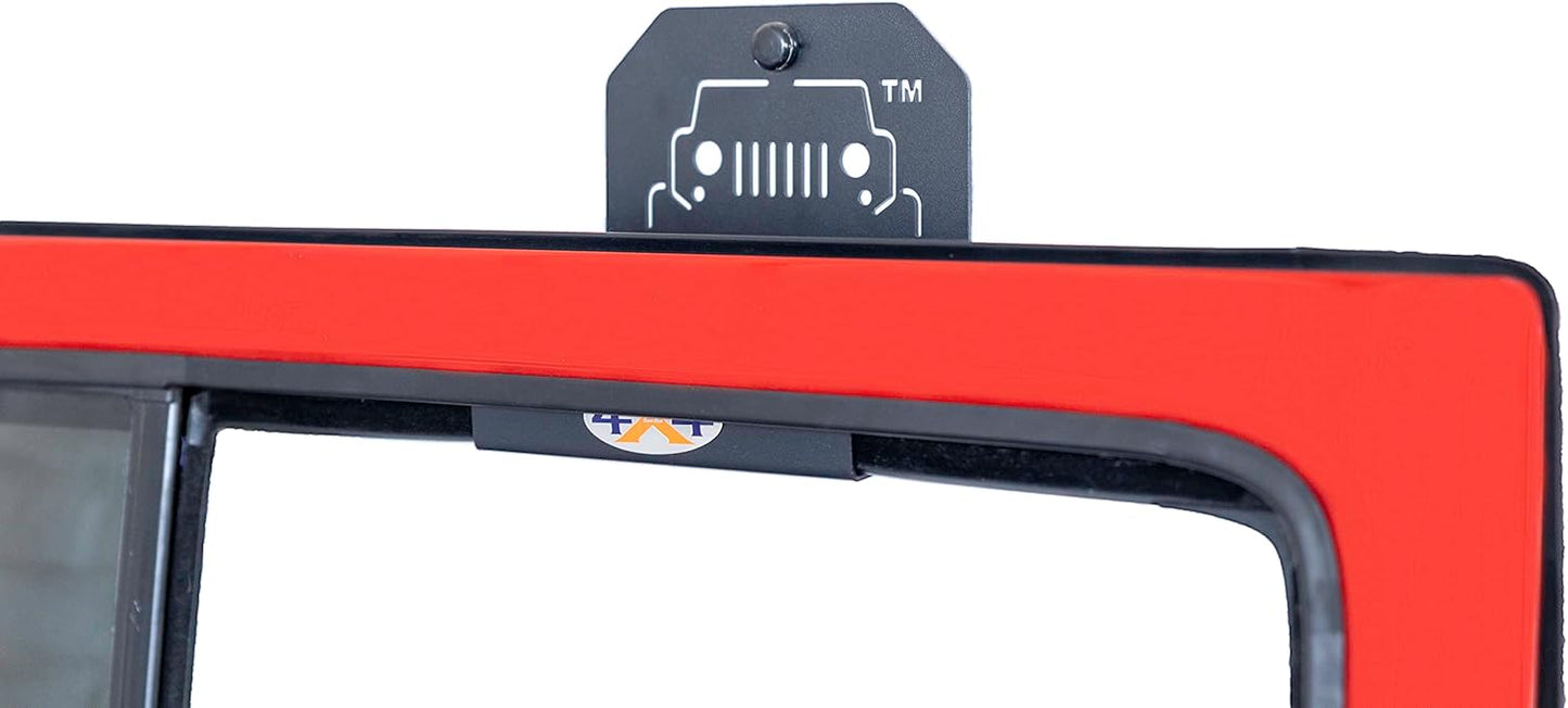 EZ4x4 Garage Wall Freedom Panel & Wrangler Door Storage Hangers Combo Kit, Heavy Duty Metal Storage Holder Bracket Compatible with JK JKU