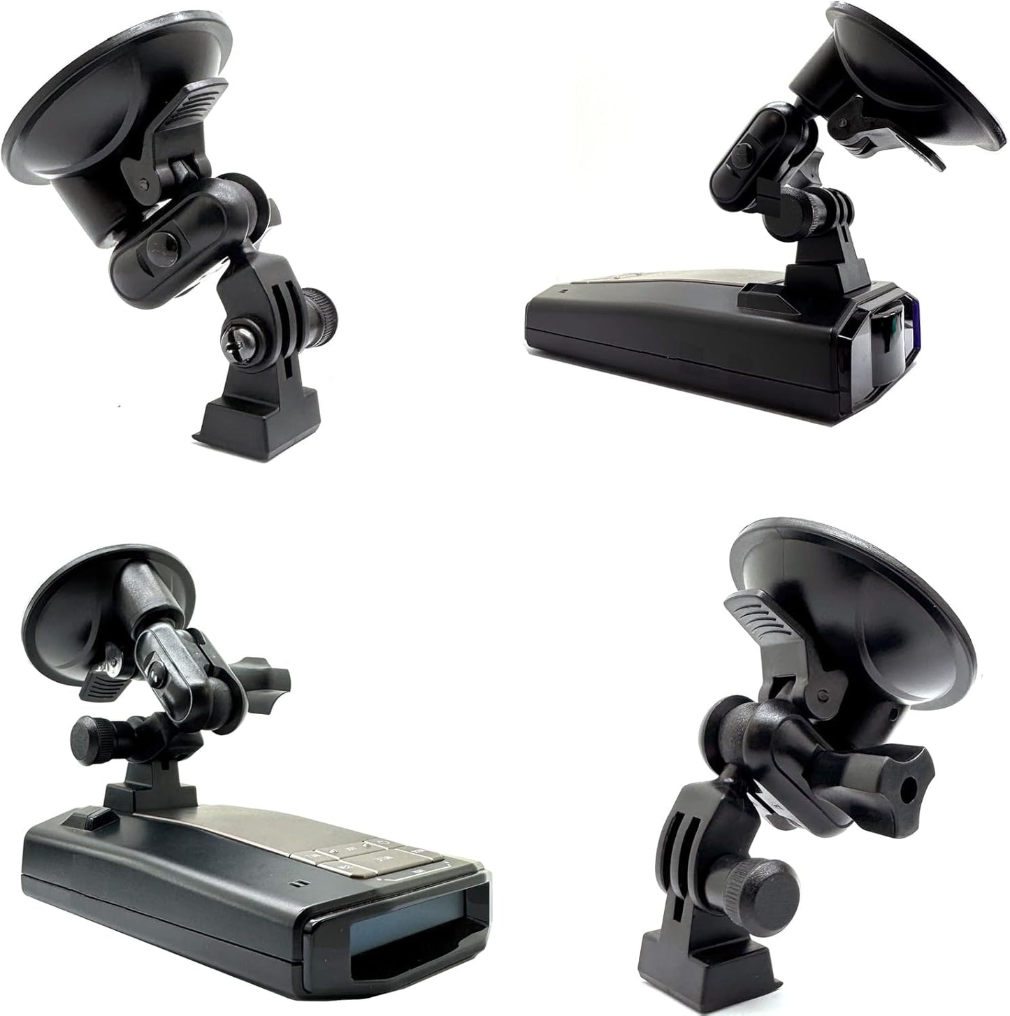 ChargerCity Replacement Windshield Suction Mount w/Magnetic Dock Cradle for RAD 700i Dual Pro 360 & Road Scout Radar Detectors (EZ Magnet Connection)