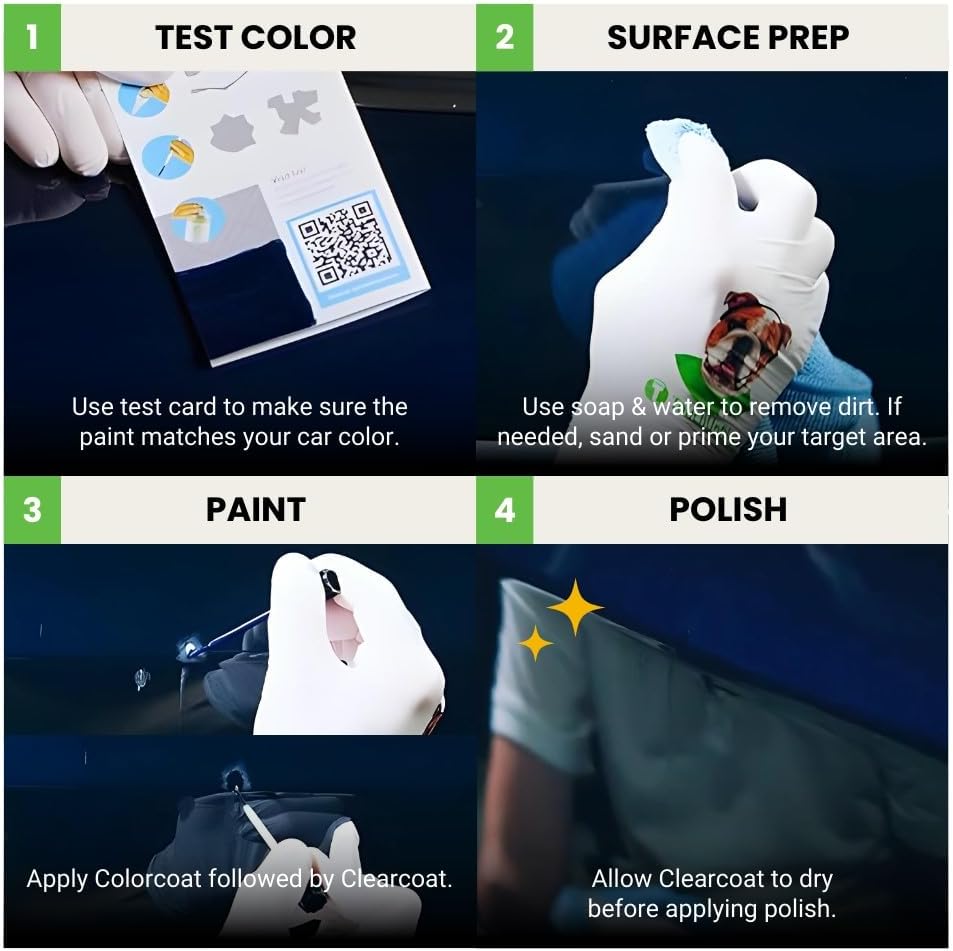 TouchUpDirect 1D6 Silver Sky Metallic Compatible with Toyota Exact Match Touch Up Paint Brush - Essential Kit