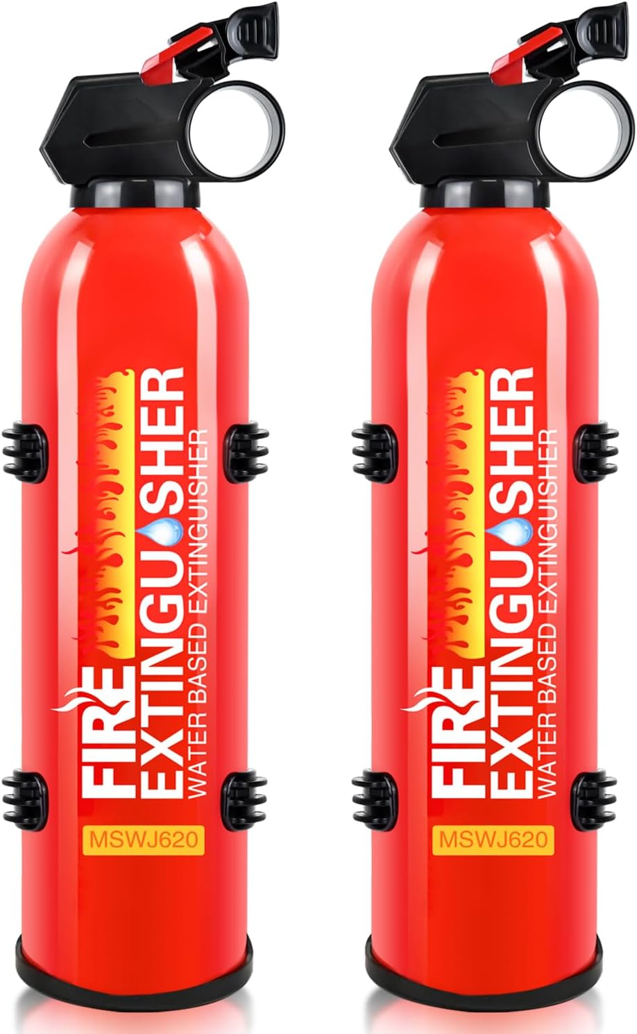 2 Pack Fire Extinguisher for Home with Wall Mount - 620ml Portable Fire Extinguisher for Car Vehicle Boat House Kitchen, Water-Based Fire Extinguisher for A, B, C, K Fire