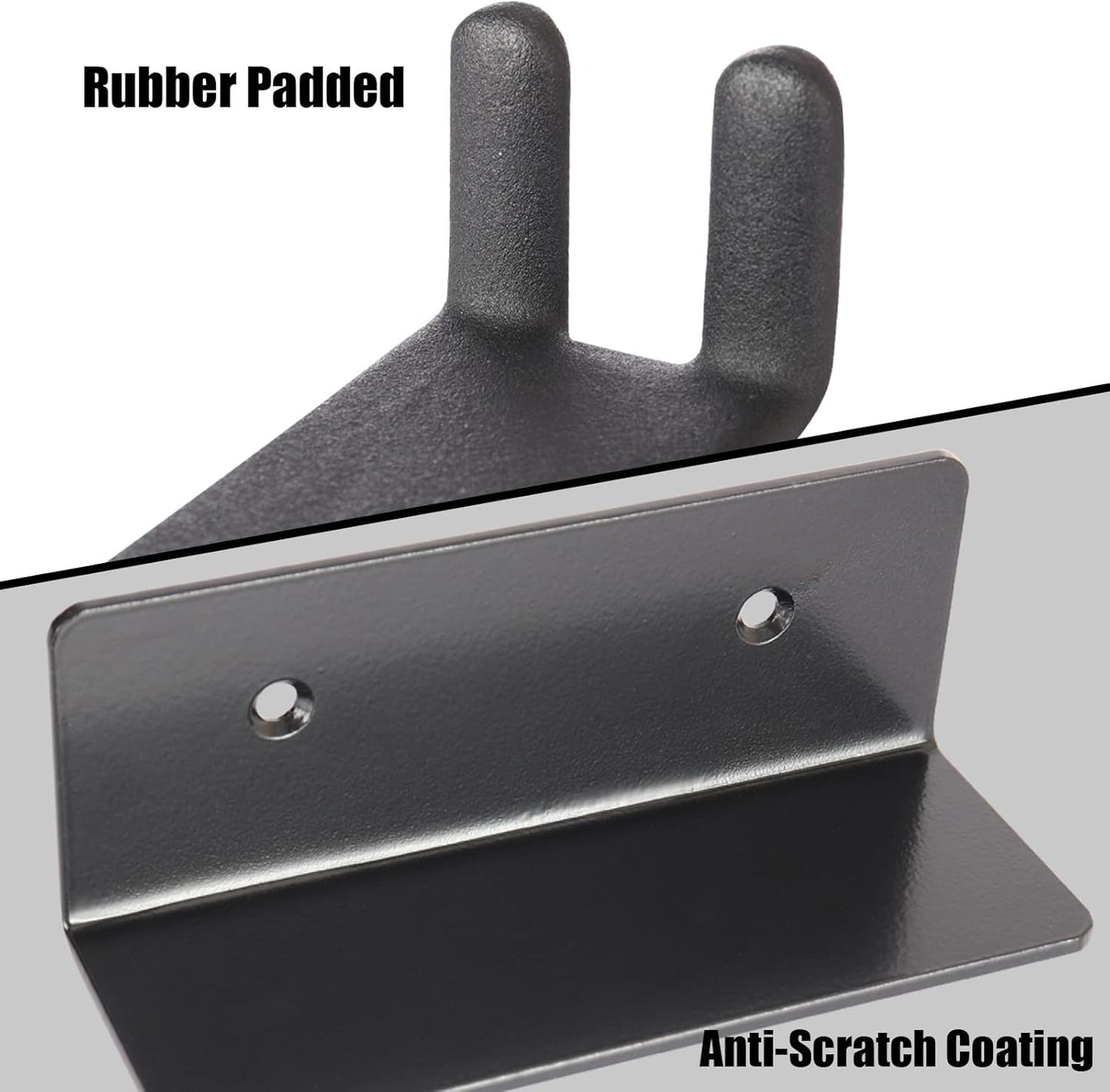 Bike Wall Mount, Pedal Mount Bike Rack for Garage, Bike Storage Hanger Bicycle, Heavy Duty Bike Hooks with Rubber Pad for Wall, Max 50LB, 2 Set