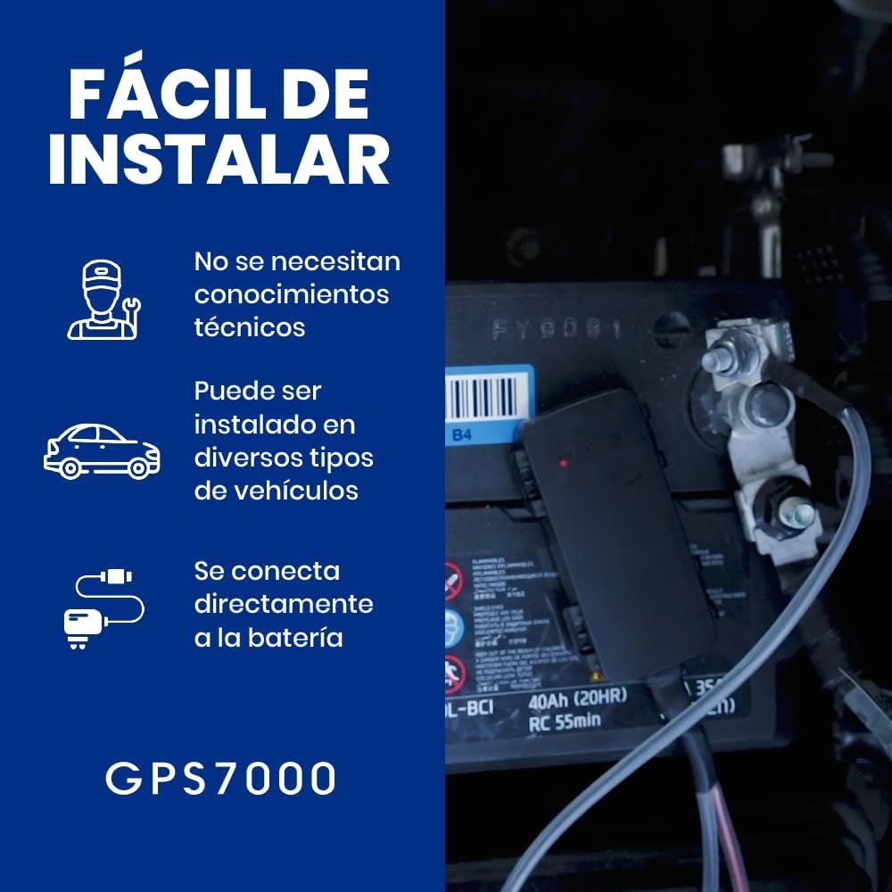 GPS7000-4G Hidden GPS Tracker for Vehicles | 30 Days of Service Included | Easy Self-Installation | After The 30 Days Included in The Service, You can Choose to Subscribe | No Hidden Fees