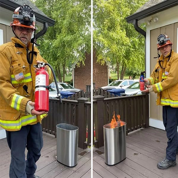 Prepared Hero Fire Spray - Mini Fire Extinguishers for House, Car, Garage - Kitchen Small Fire Extinguisher for Home, Made in USA, 100% Organic - Compact, Portable & Easy to Use, Non-Toxic - 4 Pack