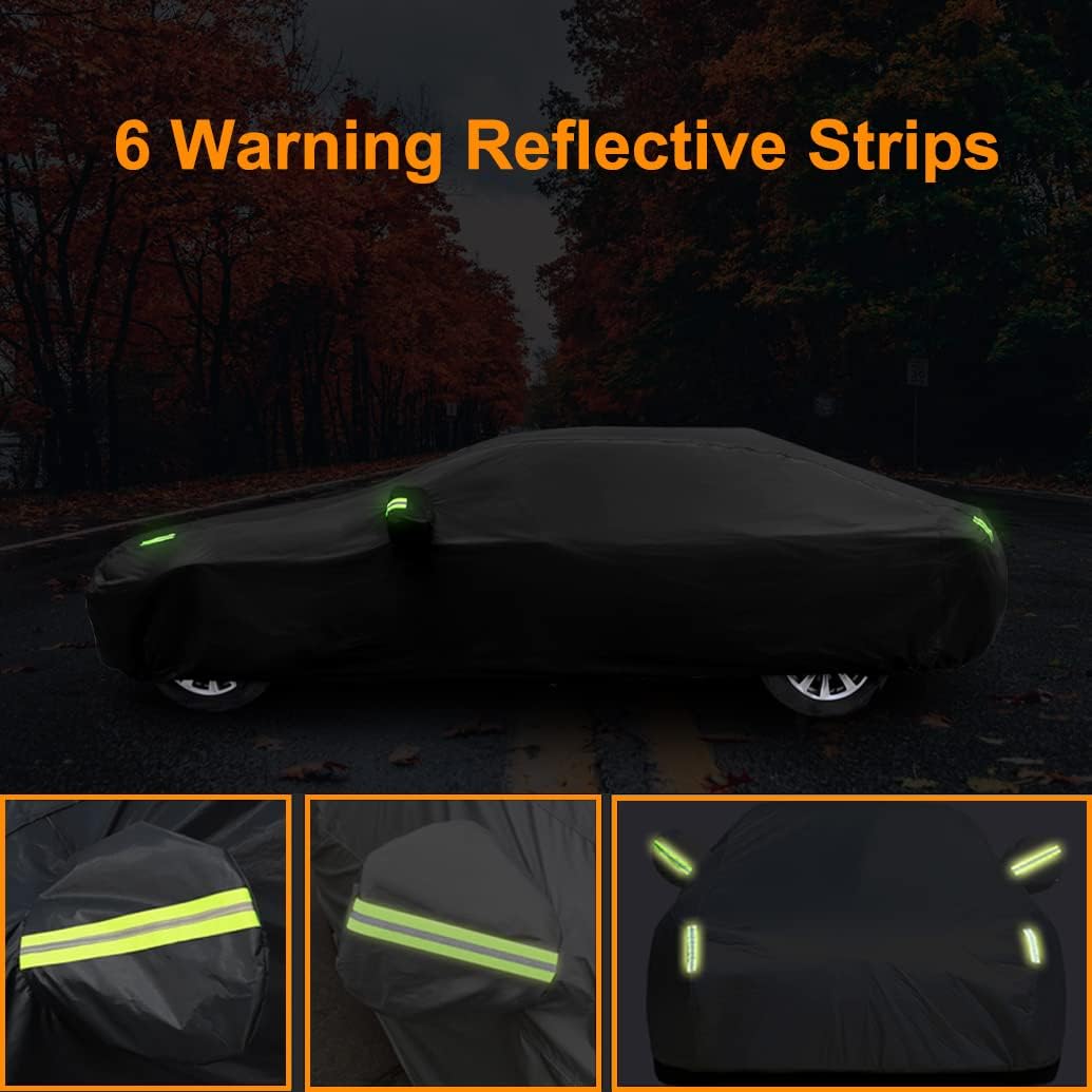 Custom Waterproof Car Cover Compatible with Toyota Camry 2026-2007/ Mirai 2014-2026/ Crown 2018-2026 Sedan, All-Weather Cover with Cotton Lining, All-Season Rain Sun Snow UV Covers for Outdoor