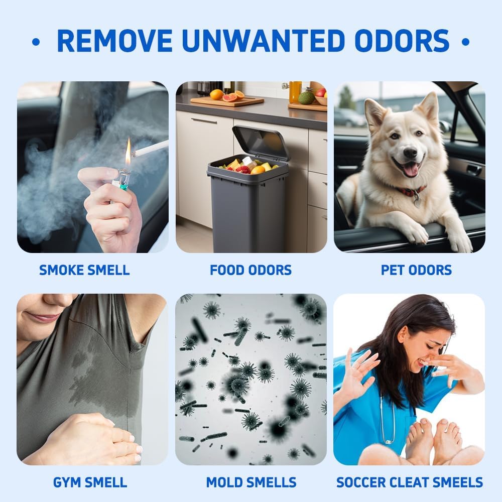 Glodway Whole Car Air Refresher,Odor Eliminator Remover Spray For Car, Strong Freshener With Odour Eliminator Technology,Long-Lasting Scent,6 Ounce(Pack of 5)