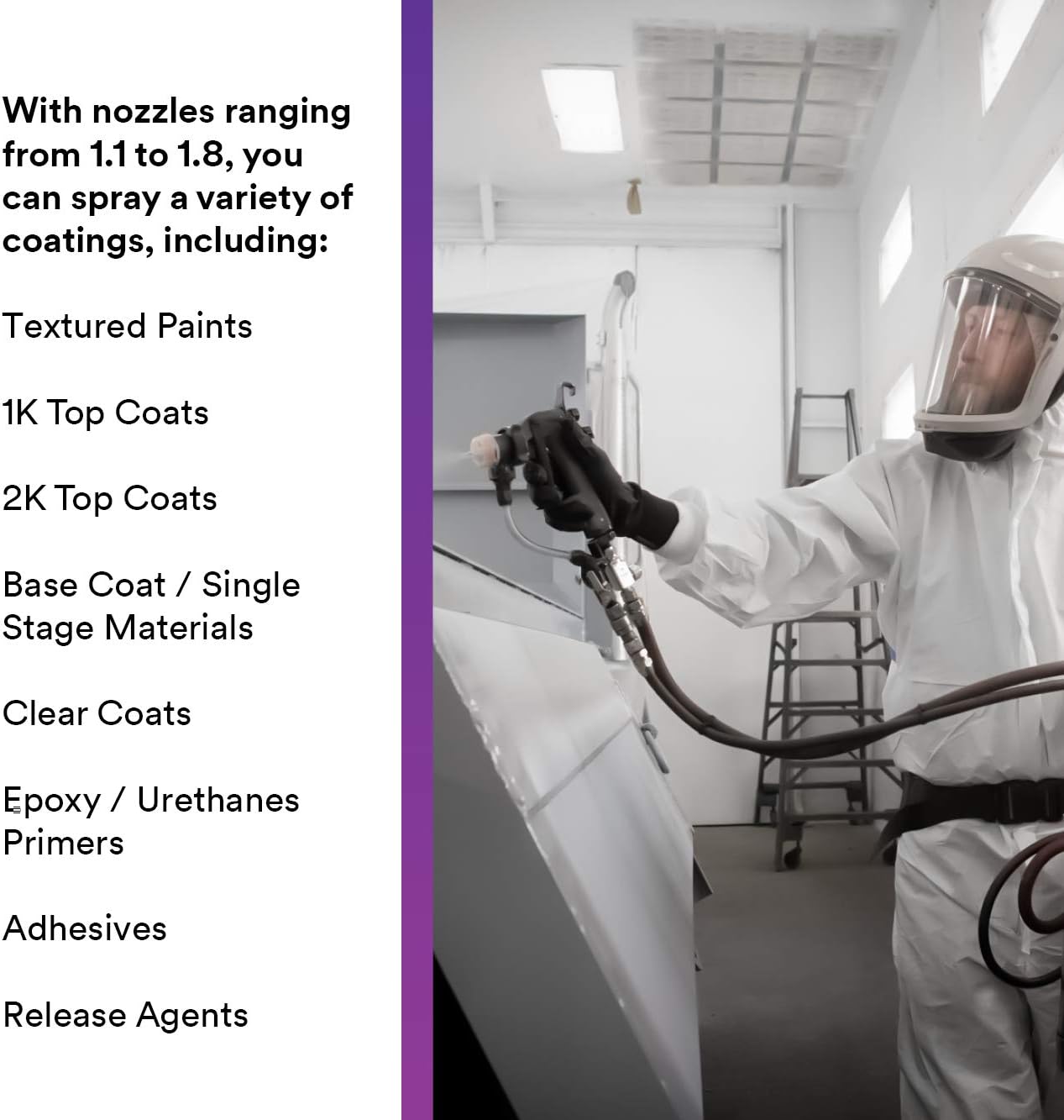3M Performance Pressure HVLP Atomizing Head Refill Variety Kit, 26830, for use with 3M Performance Industrial Spray Gun, Sizes 1.1, 1.4, 1.8