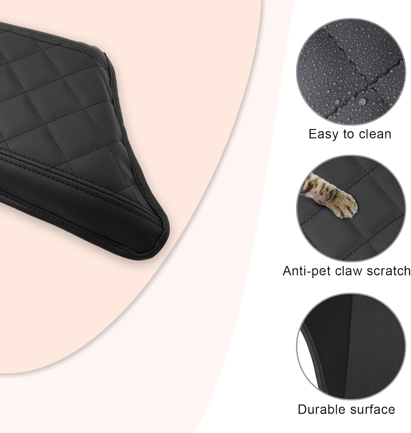 CDEFG for Volvo XC90 2018-2024 Center Console Cover Armrest Box Cover for XC90 Accessories Console Arm Rest Protector 2019 2020 2021 2022 2023 2024 -NOT FIT S90/V90