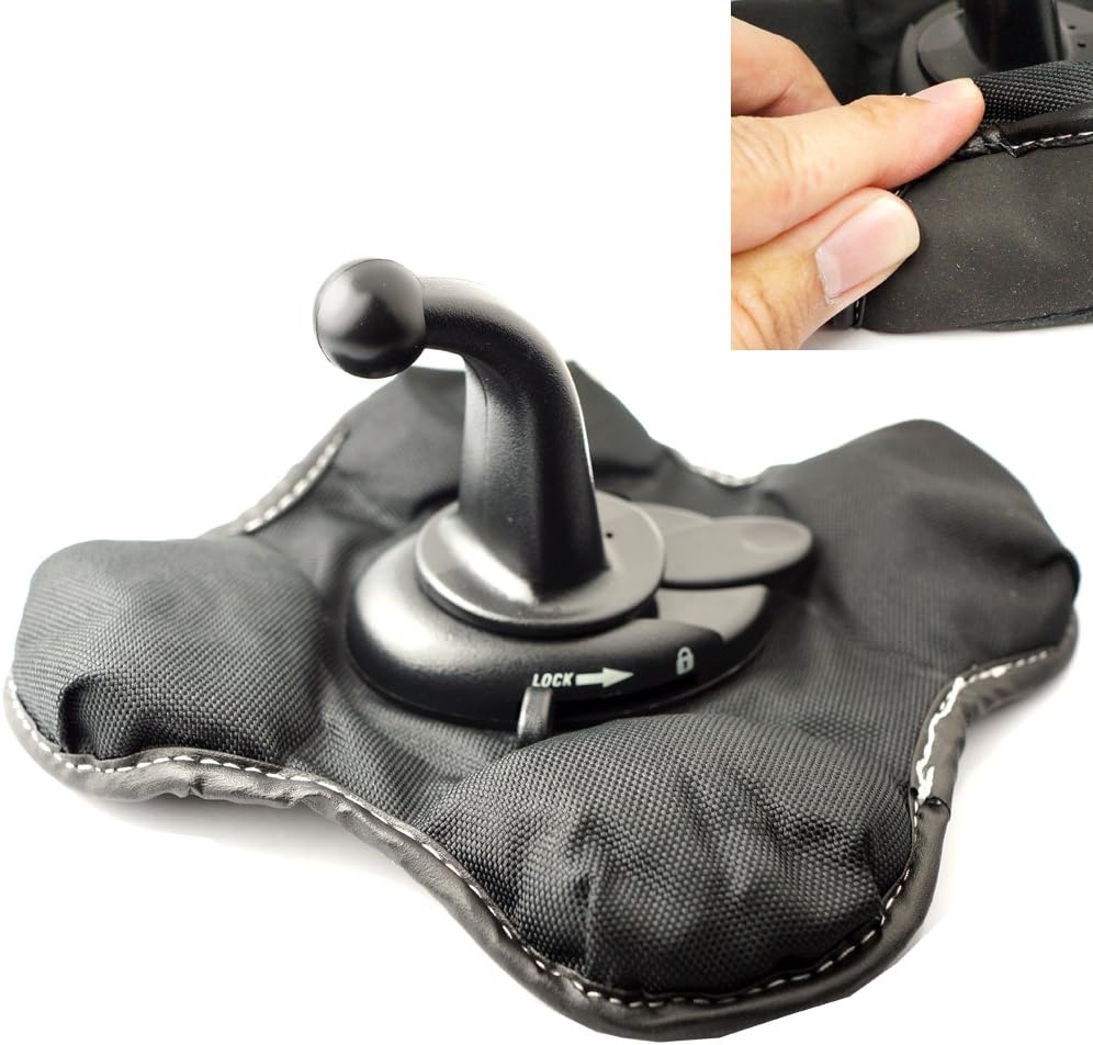 ChargerCity Portable Beanbag Dashboard Friction Mount Compatible with All 17mm Ball Joint Connection Nuvi Drive DriveSmart Dezl RV OTR LMT LM 5/6/7 inch Screen GPS