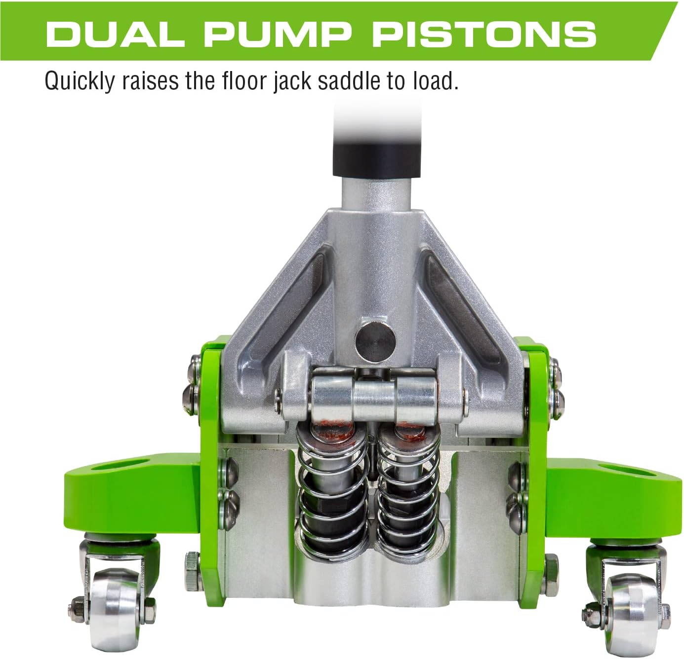 ARCAN Tools 2-Ton (4,000 lbs.) Quick Rise Aluminum Floor Jack with Dual Pump Pistons & Reinforced Lifting Arm (A20017)