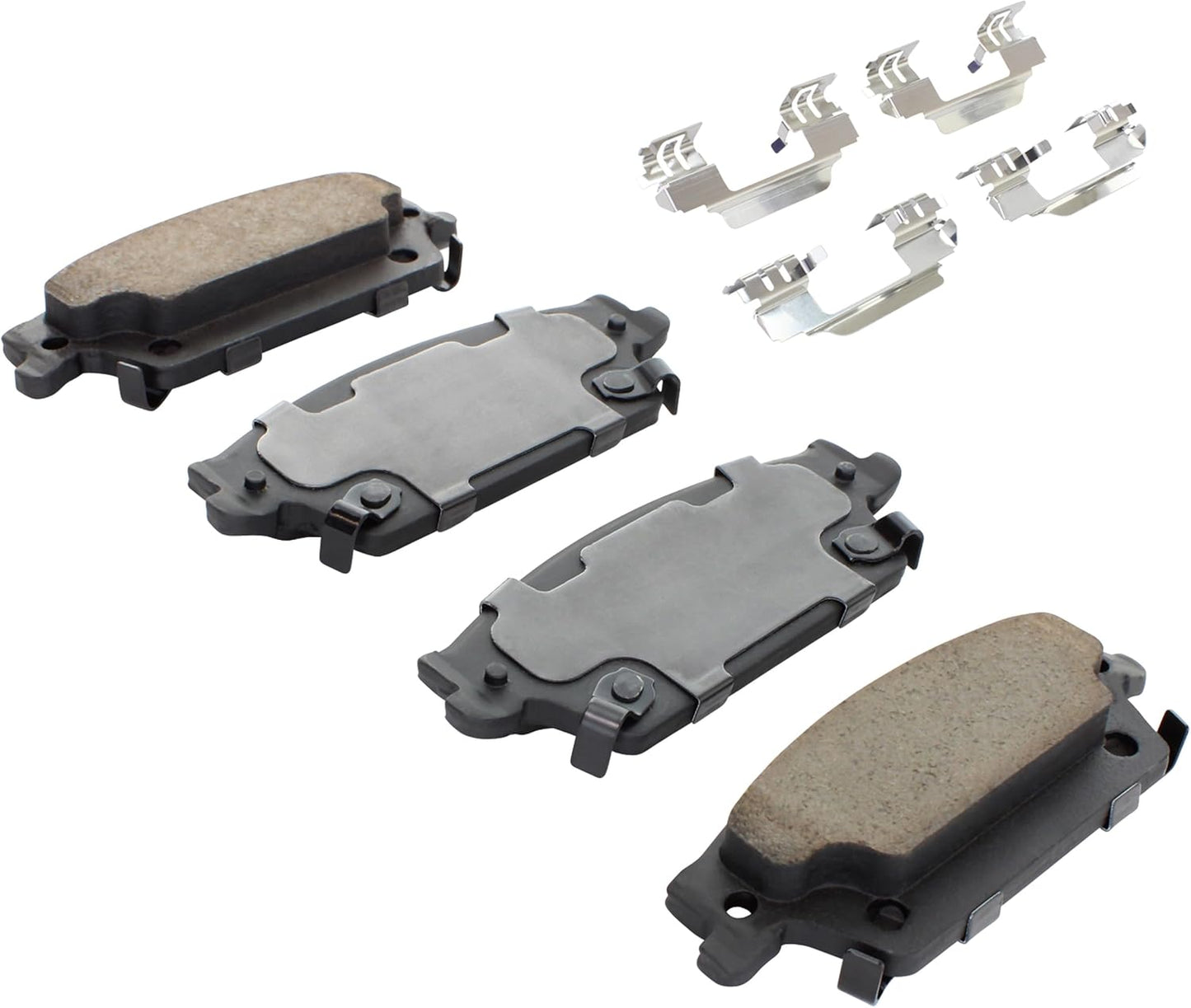 Premium Ceramic Rear Brake Pads (1001-1020C) Compatible with Cadillac SRX 2004-2009, Cadillac STS 2005-2011