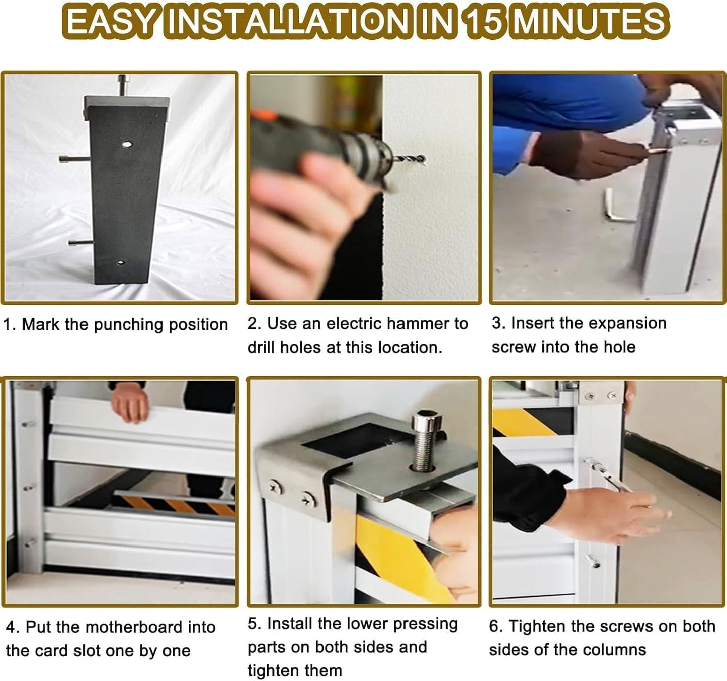 Reusable Heavy Duty Aluminum Flood Barriers for Home Exterior, Flood Protection Barriers Water Barrier Door Quick Detachable Garage Doors Detachable Mobile Rain Water Baffle ( H 31.5 inch L 5FT)