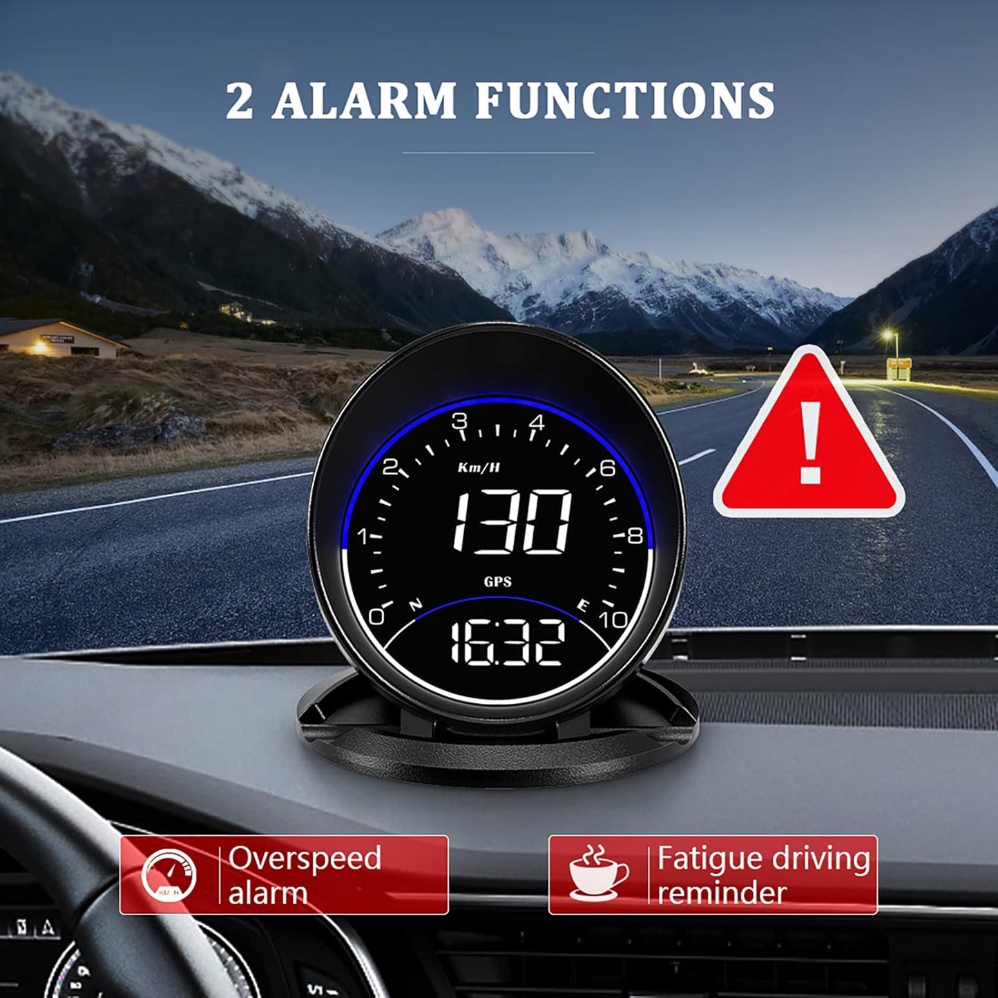 Auto GPS Speedometer G6, Car HUD Head Up Display HD Display, Overspeed Alarm for All Vehicle