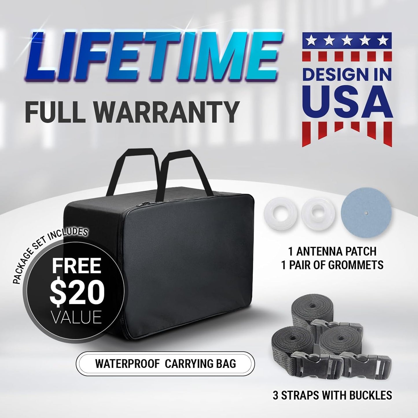 iCarCover Custom Car Cover for Pontiac Lemans 4-Door (1973-1977) Waterproof All-Weather Rain Snow UV Sun Protector Full Exterior Indoor Outdoor Car Cover (Stripe - Gray/Black)