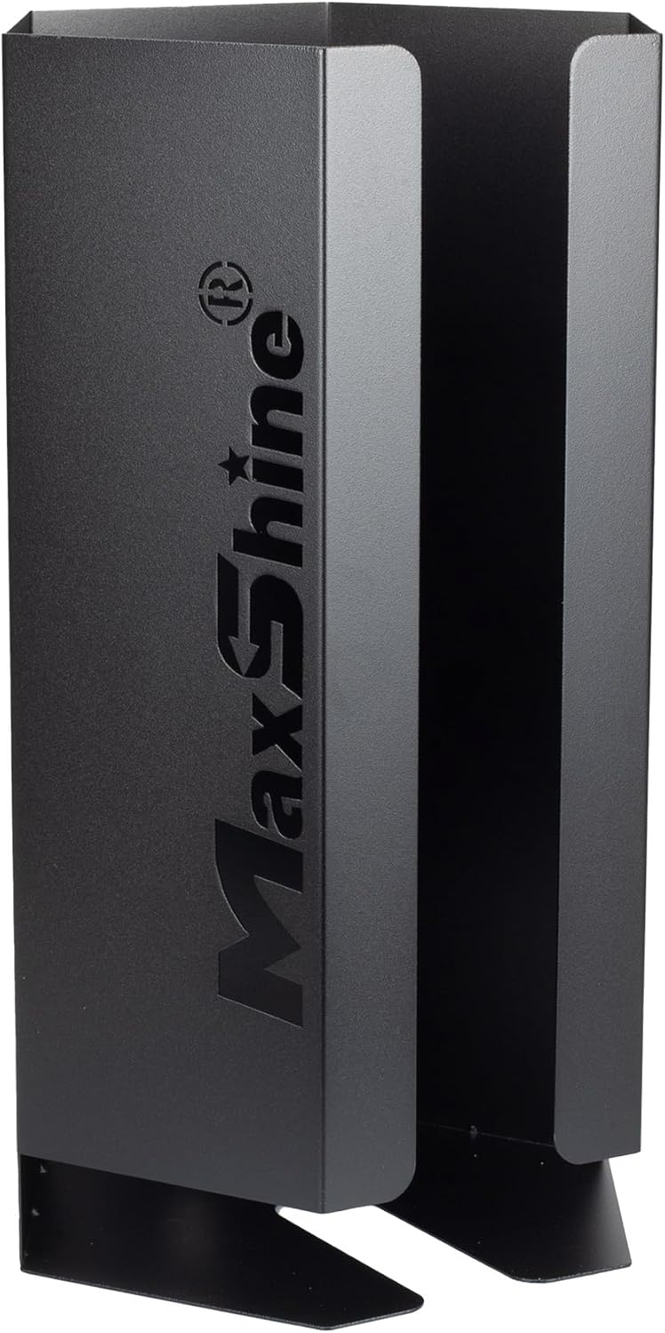 Maxshine Universal 5” Foam Pads Holder - Wall-Mounted Organizer for 12+ Polish Pads, Space-Saving Storage for Garage & Mobile Detailing, Durable & Anti-Corrosive, Professional Car Care Solution