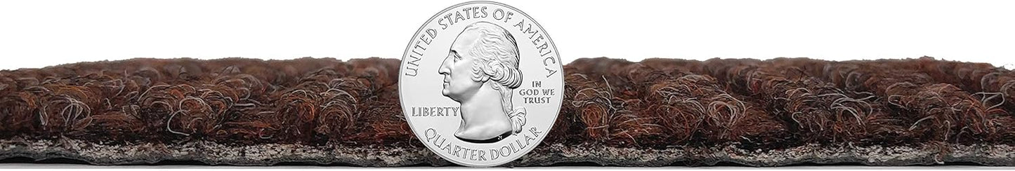 KOECKRITZ Heavy Duty Durable All Weather Indoor/Outdoor Non Slip Entrance Mat Rugs and Runners for Office Business Building Home Garage Front Door (6' x 12', Brick)