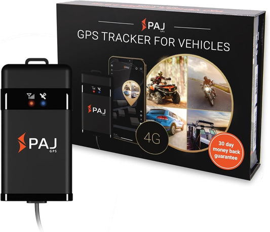 PAJ GPS Vehicle Finder 4G 2.0 - Real-Time GPS Tracker Device for Car, Motorcycles, Trucks, Bike - Direct Connection to Vehicle Battery (9-75V) - Tracking Devices with Alerts - Subscription Required