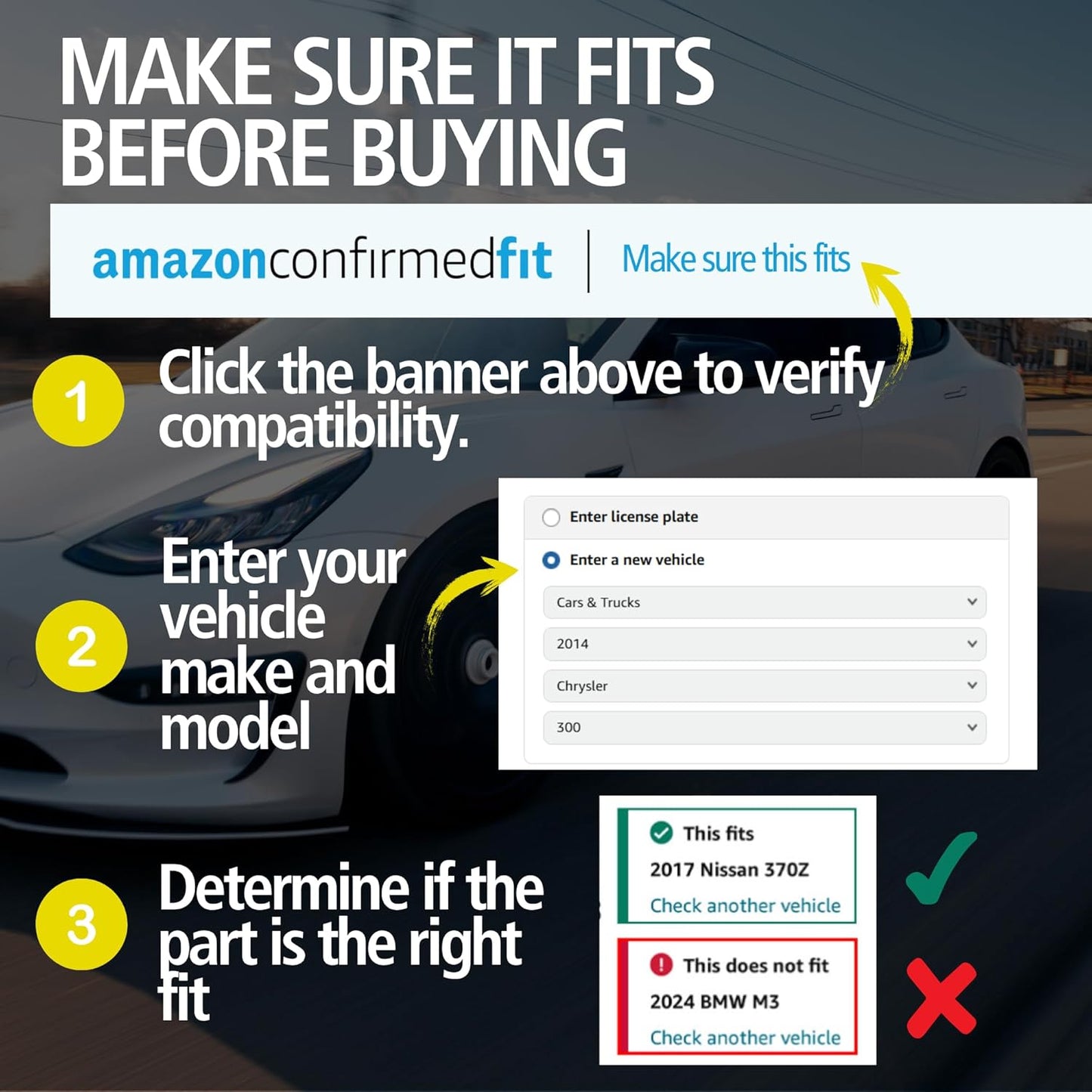 Premium Semi-Metallic Front Brake Pads (1001-0600M) Compatible with Ford Cougar 1993-1994, Ford Mustang 1994-1998, Ford Thunderbird 1993-1997, Mercury Cougar 1993-1996