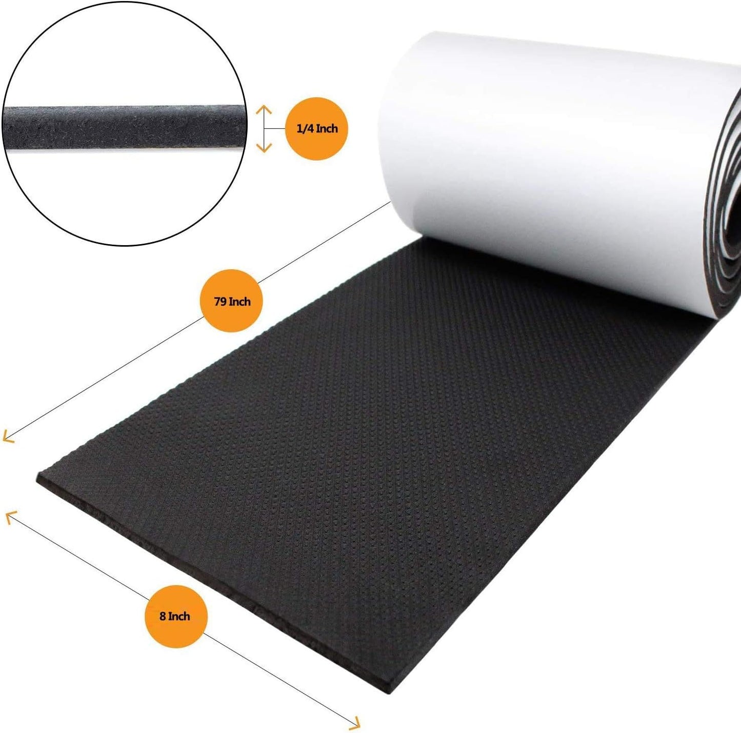 Car Door Protector Bump Body Guard,1/4" Sectional Foam Sticking Garage Wall Parking Protector Collision Avoidance Waterproof Foam Protector Wall Corner Protecting Your Car Doors (1 Pack)