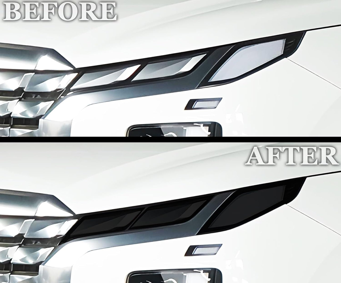 BOGAR TECH DESIGNS Full Headlight Taillight Tint Kit Compatible with Hyundai Palisade 2023-2025, Dark Smoke