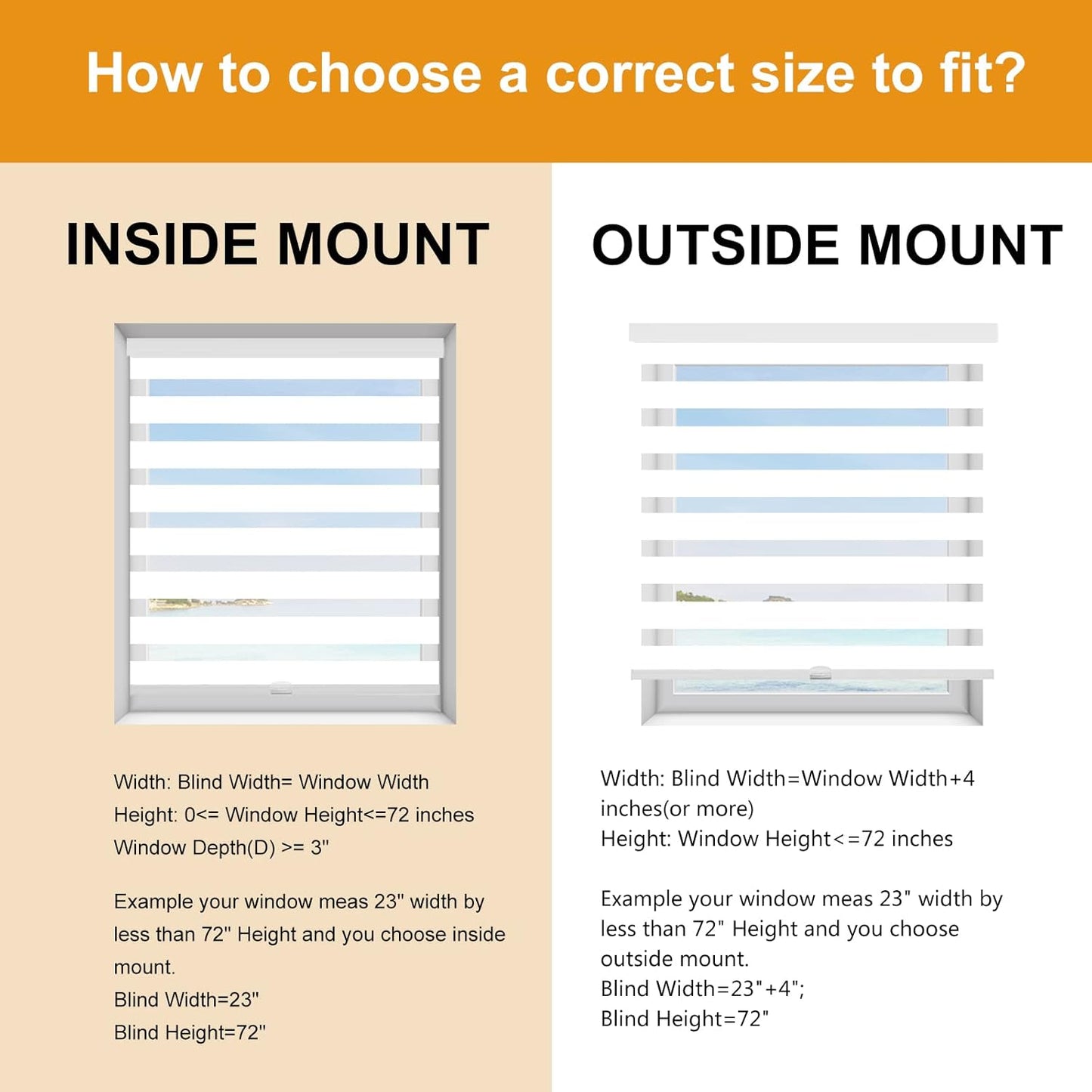 Persilux Cordless Zebra Blinds for Windows Free-Stop Roller Shades (30" W X 64" H, White) Dual Layer Light Cintrol for Day and Night, Light Filtering Sheer Shades for Home, Easy to Install