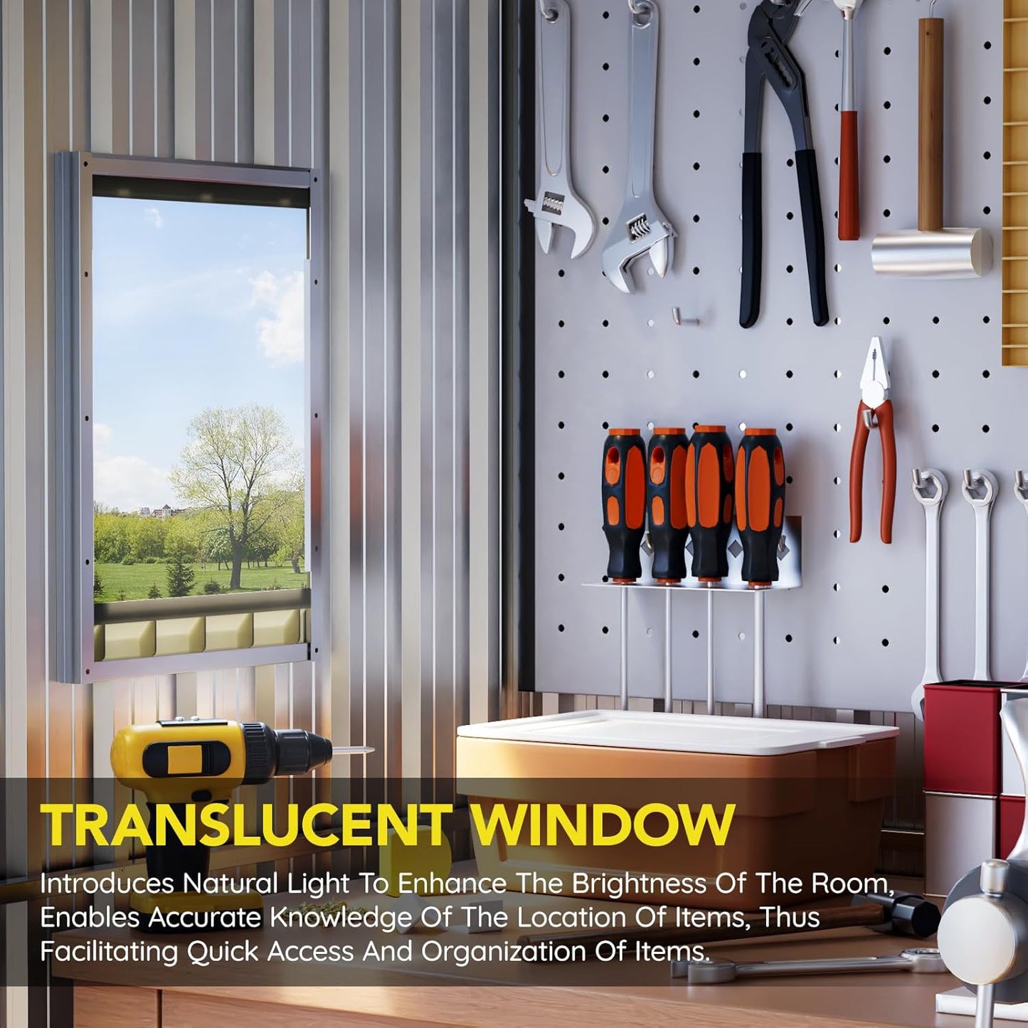 6x4 FT Outdoor Metal Storage Shed, Single Door, 1 Clear Window, Tool Shed for Garden, Patio, Backyard Brown