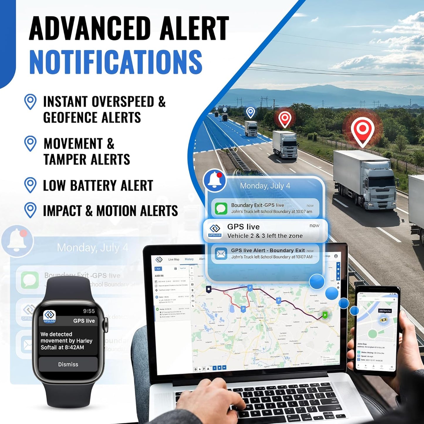 REWIRE SECURITY 104-Pro 4G Magnetic GPS Tracker for Vehicle | Easy Mount | Fits with Car, Truck, Van & Motorbike | Portable Live Tracking | Up to 2 Month Battery Life | Low Cost Subscription Plans