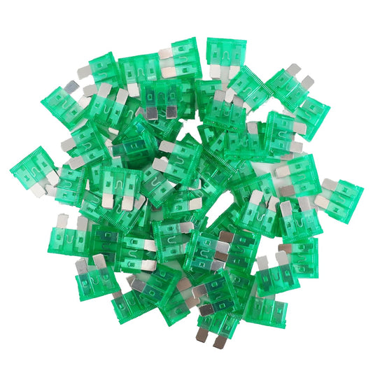 (80Pcs) 30 Amp Standard Fuse, 30A Car Blade Fuses for Car/RV/Truck/SUV/Motorcycle/Boat