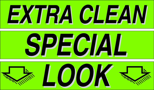 Ez-line Vinyl Windshield Stickers 3 Dozen 15 Inch Chartreuse Slogan Dealership Pro Pack for Car Lots (EZ115-Pack5)