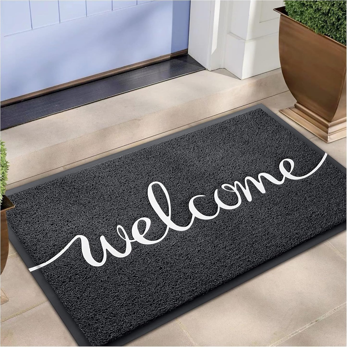 EARTHALL Funny Welcome Mats, Front Door Mat for Outside Entry, Doormat Outdoor/Indoor Entrance, Rugs Entryway Indoor, Outdoor Home Porch Decor 30"x17.5"