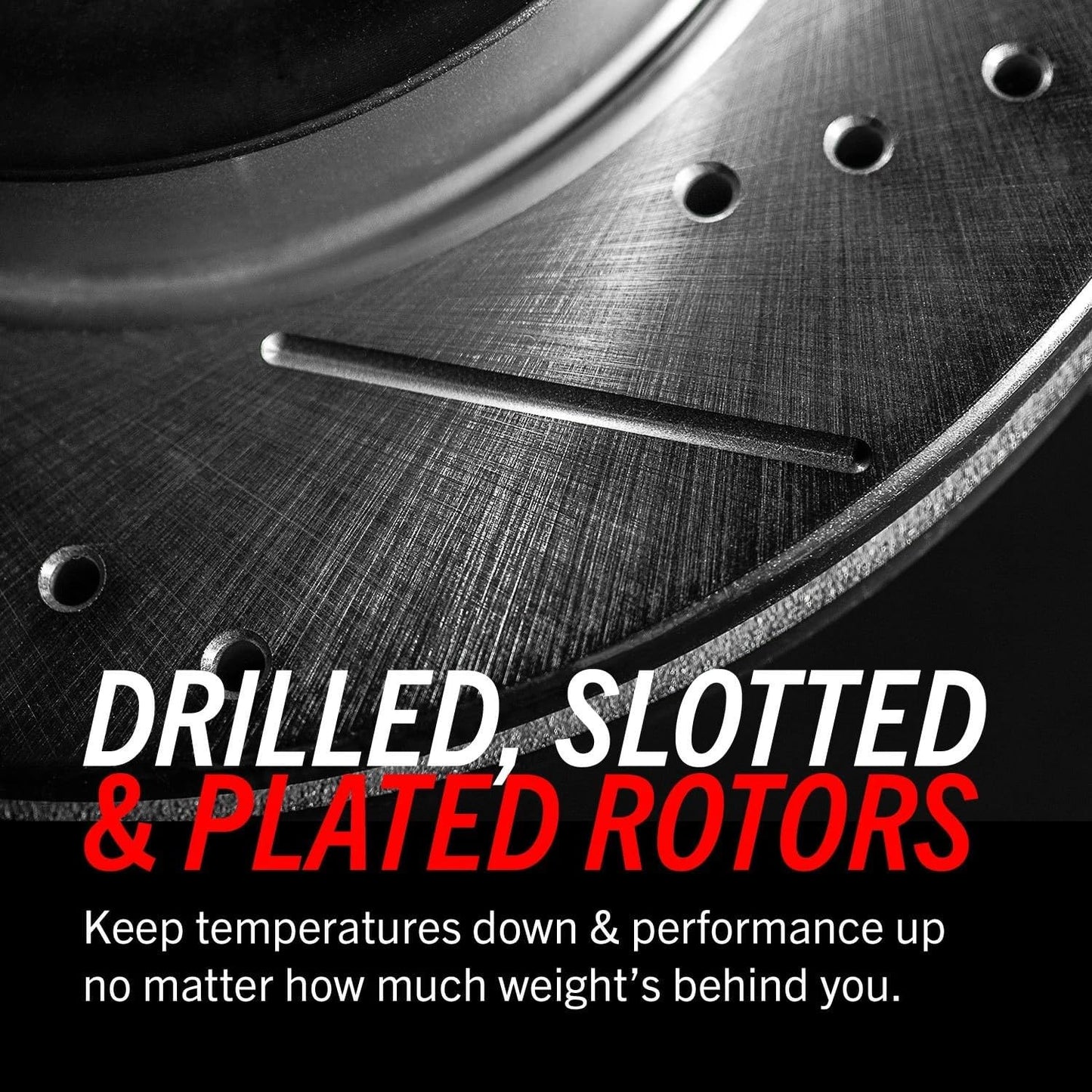 Power Stop KC3090 Z23 Evolution Sport Brake Kit with Powder Coated Calipers Brake Pads, Drilled and Slotted Rotors For 2007 2008 2009 2010 2011 2012 2013 2014 2015 2016 2017 Jeep Wrangler