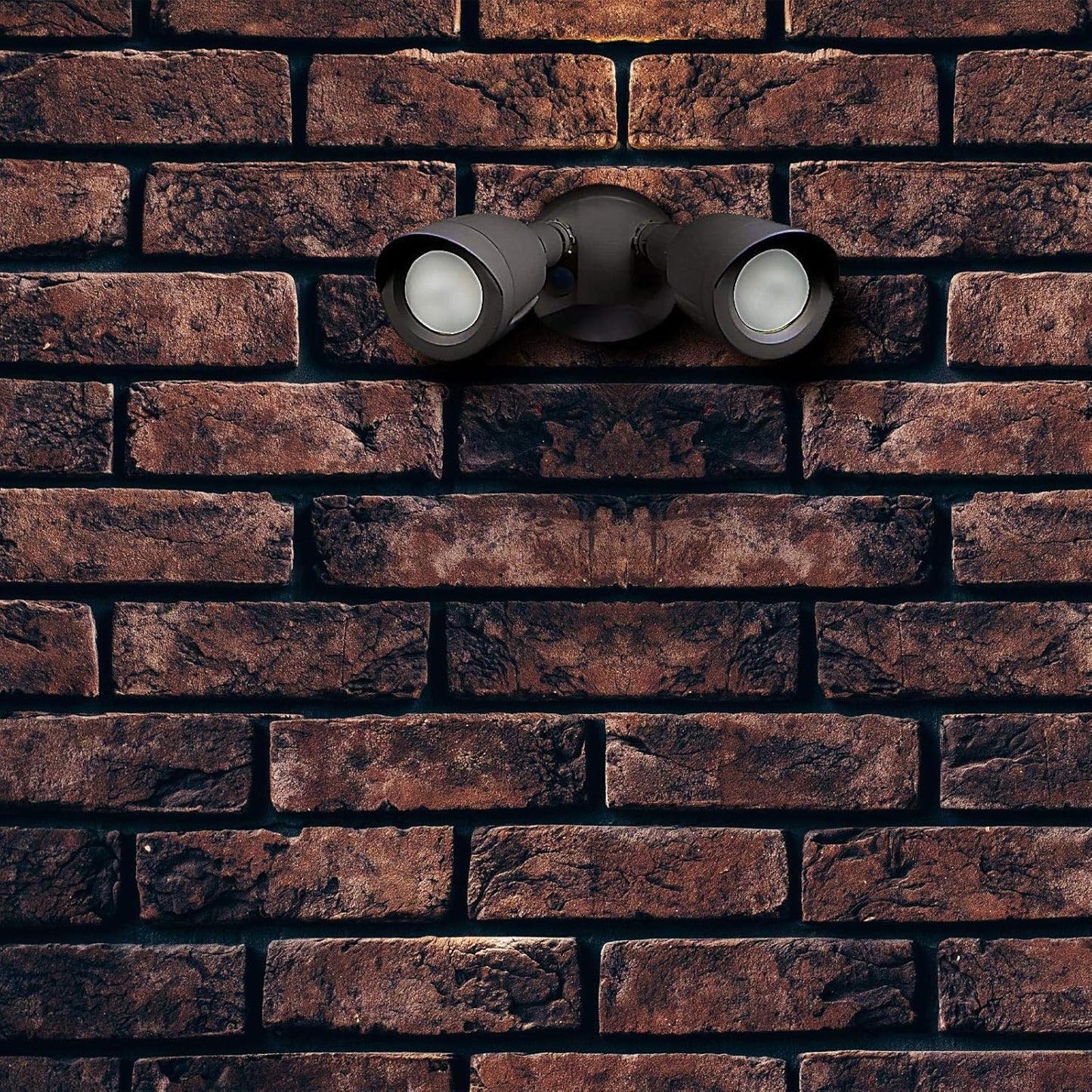 Ciata Flood Lights Outdoor, 20-Watt LED Bullet Head Security Flood Lights, Dual Head, RoHS and FCC Complaint, IP65 Rated, 1900 Lumens, 2KV Surge Protection, Die-Cast Aluminum in Bronze Finish – 3000K