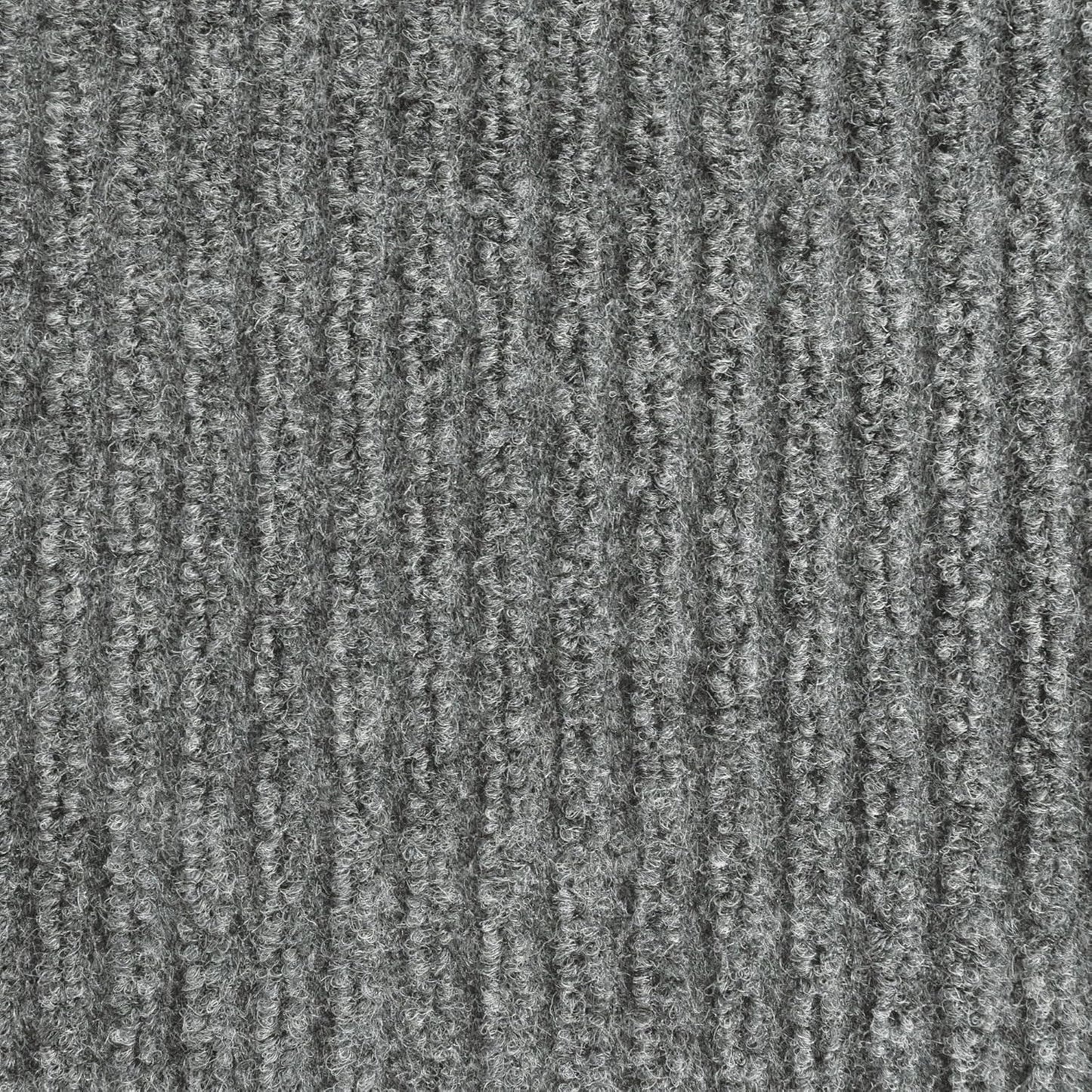 iCustomRug Spartan Weather Warrior Duty Indoor/Outdoor Utility Ribbed in 3ft,4ft,6ft Widths 70 Custom Sizes with Natural Non-Slip Rubber Backing 4'X72' in Grey